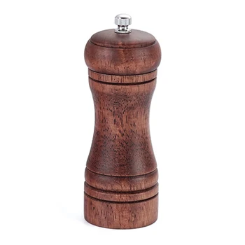 

Solid Wood Salt Pepper Mill Shaker Manual Grinding Spices Tools Spice Peppercorn Seasoning Condiment Grinder Tools