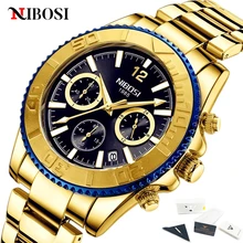 

Relogio Masculino NIBOSI Men's Watches Top Brand Luxury Fashion Sport Watch for Men Waterproof Chronograph Business Men's Watch