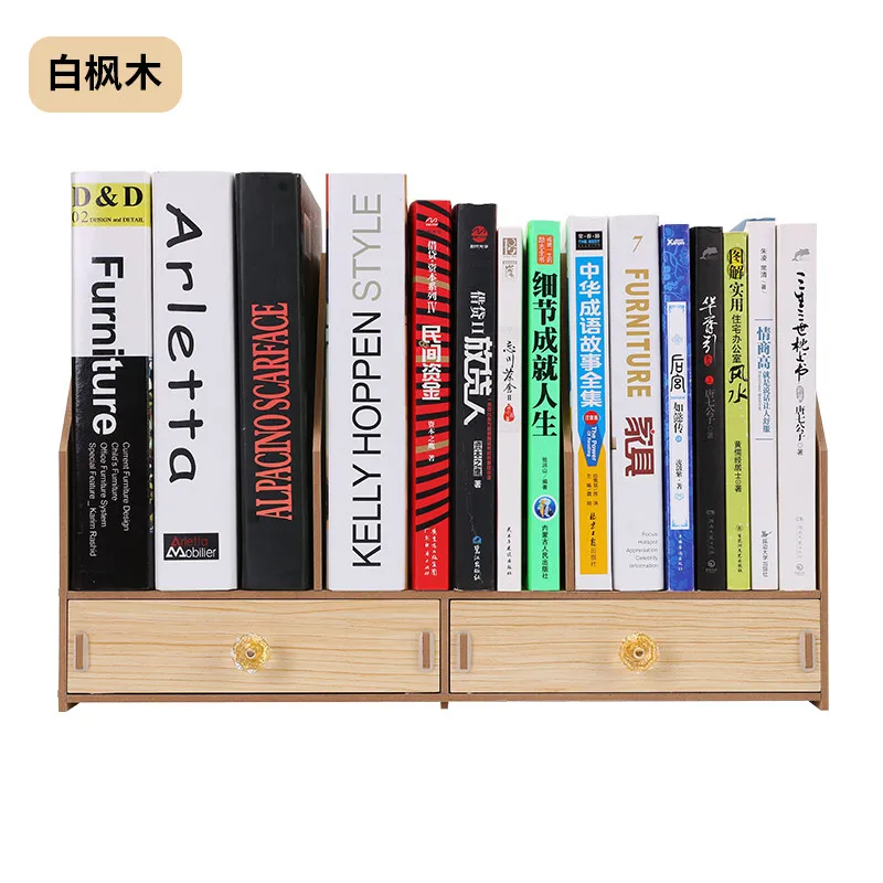 Простая настольная книжная полка для студентов детская настольная полка для размещения небольших книжных шкафов в спальных комнатах простая и современная - Цвет: F