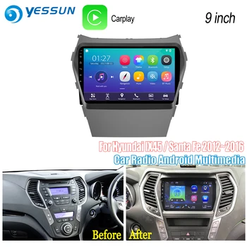 

YESSUN For Hyundai IX45 / Santa Fe 2012~2016 Car Android Radio Carplay GPS Navi maps Navigation Player Stereo no CD DVD