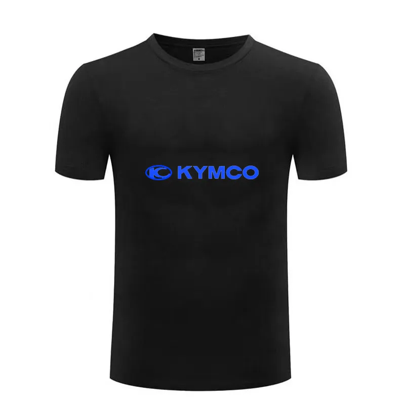 For KYMCO XCITING 250 300 500 400 CENTRO 125/200/300/350 Men T-shirt 100% Cotton Summer Short Sleeve Round Neck Tees Male adult Helmet Motorcycle Helmets & Protective Gear