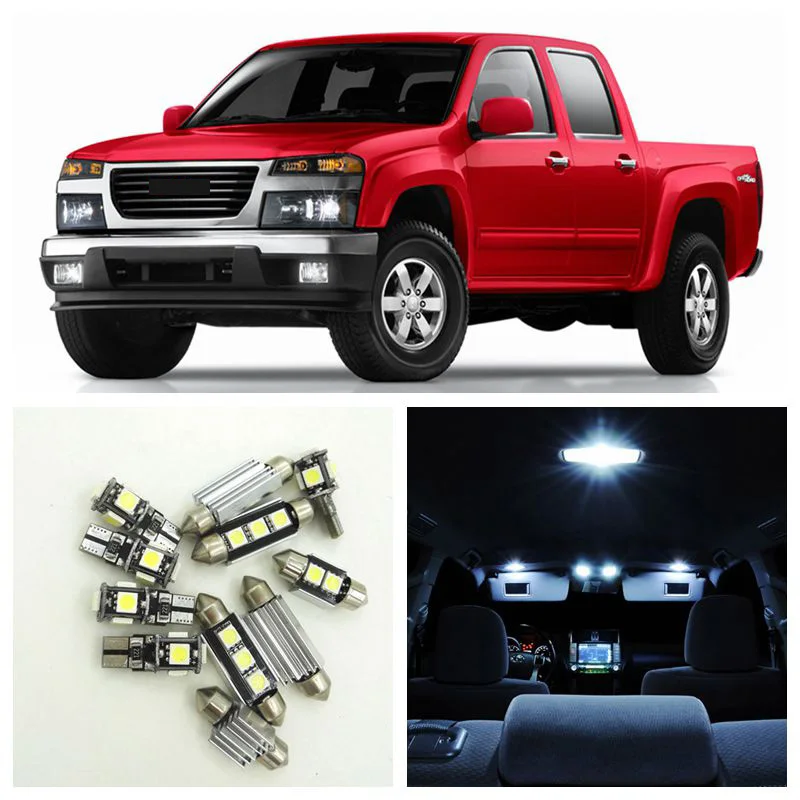 11x лампы для внутреннего освещения автомобиля GMC Canyon 2004 2005 2006 2007 2008 2009 2010 2011 2012 2013