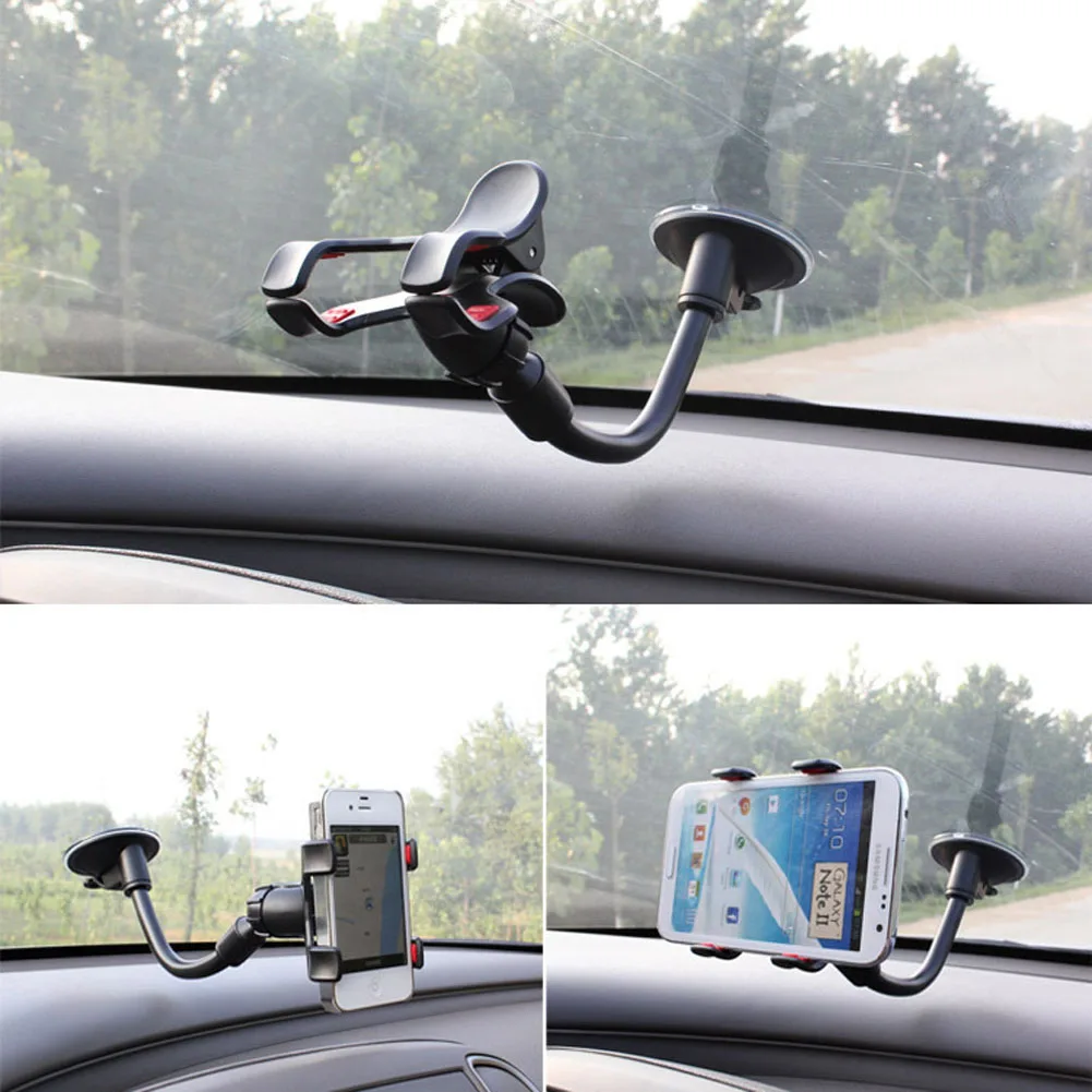 Car Phone Holder Flexible 360 Degree Adjustable Mobile Phone Holder Universal For phone Android Support GPS Car Bracket Car Phone Holder Flexible 360 Degree Adjustable Mobile Phone Holder Universal For phone Android Support GPS Car Bracket