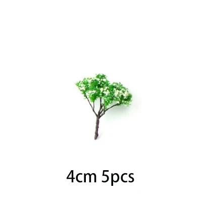 DIY sand table material sence accessories model tree/model plant 5pcs/3pcs for miniature Lansape/model Layout CC model - Цвет: U