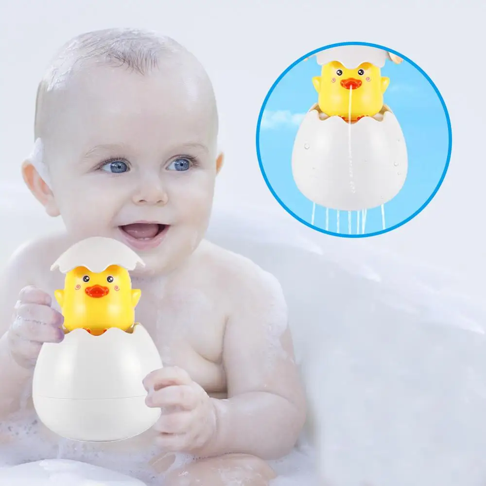 Детские игрушки для душа, утенок, посыпающий водой, детские игрушки, пингвин, динозавр, Детская водяная игрушка