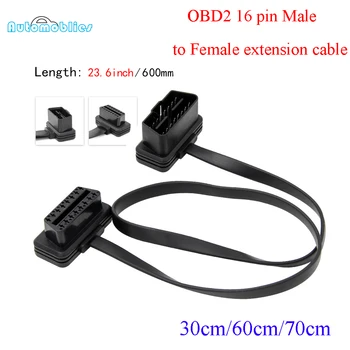 

Extension OBD2 Cable Diagnostic Cable OBD2 16Pin Male To 16Pin Female obd2 Connector for OBD II Diagnostic Tool ELM327 Cable