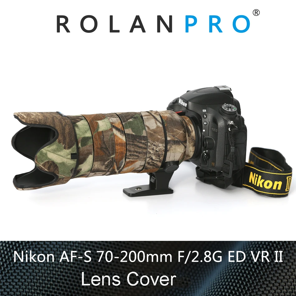ROLANPRO Waterproof Lens Camouflage Coat Rain Cover for Nikkor Nikon AF