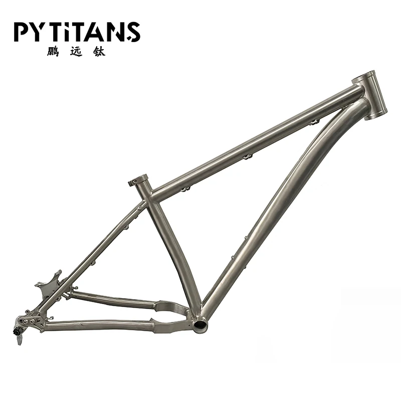 Titanium Alloy MTB Frame 29er 17” M Size Gr9 Ti Material Bike Frame In