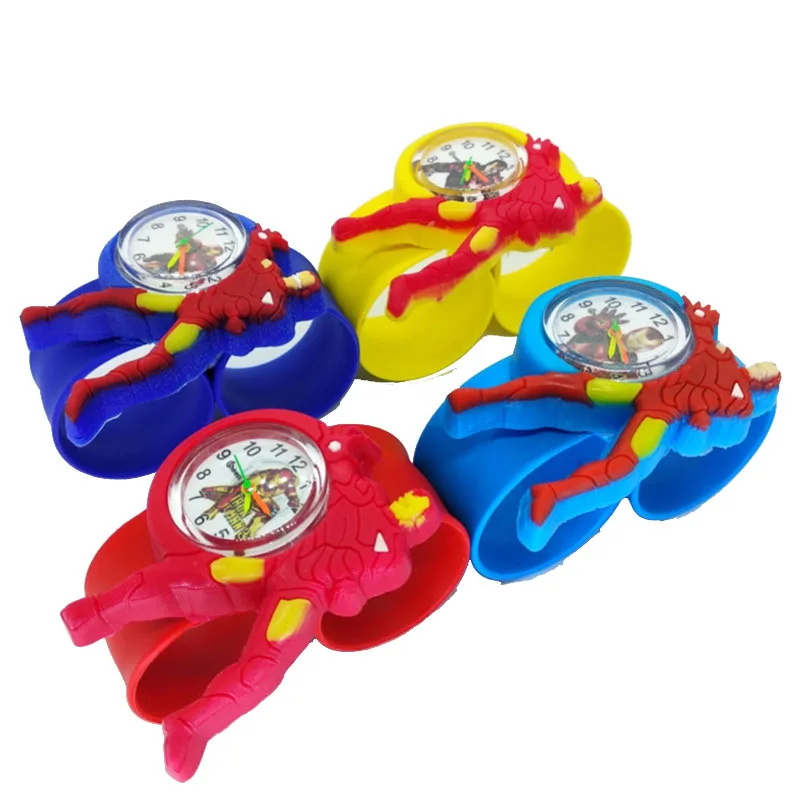 Мультфильм аниме детские часы мальчик часы Железный человек Детские кварцевые наручные часы для детей, подарочный набор для мальчиков детские часы Relogio Infantil Montre Enfant