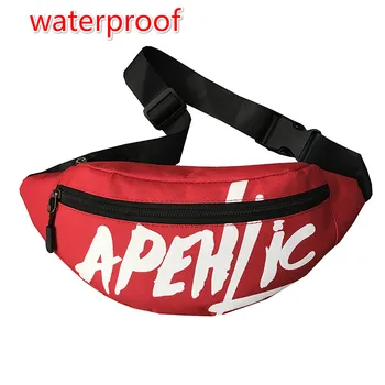

2020 new sports multifunctional waterproof waist bag with large capacity Canvas phone bag belt women men