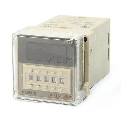 

DC 24V 0.01s-99h 99m Panel Mounted Time Delay Relay DH48S-1Z DPDT
