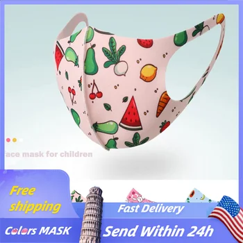 

1pcs Qute Face Mask Fabric Children Protective PM 2.5 Dust Mouth Cover Washable Reusable Mouth Mask Adjustable Mask mascarilla