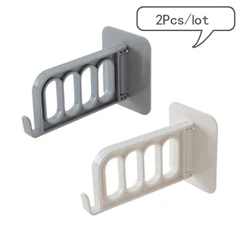 

2Pcs/lot Sale Hanger Hooks Rack Rotatable Wall-mounted Multipurpose Sticker Home kitchen Bathroom Decoration Accessories Gift
