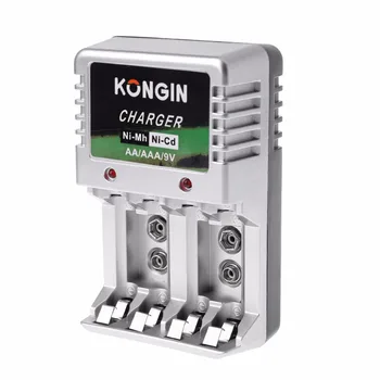 

EU Plug New AC Wall AA AAA 9V Ni-Mh Ni-Cd Rechargeable Battery Charger