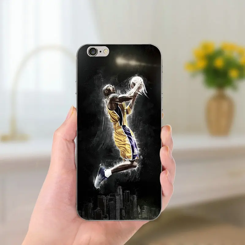 Picture 6 Суперзвезда баскетбола Kobe Bryant Мягкий ТПУ силиконовый чехол тонкий чехол для iPhone 8 7 6 6S Plus X 5 5S SE 5C 4 Чехол Fundas - Цвет: Picture 6
