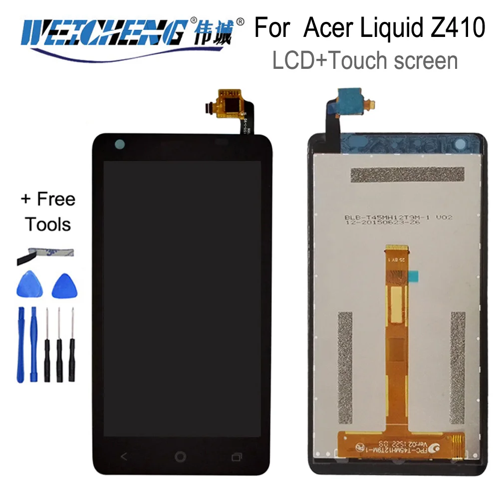 WEICHENG для acer Liquid Z410 ЖК-дисплей+ сенсорный экран в сборе Замена для acer Z410 ЖК+ Бесплатные инструменты+ клей