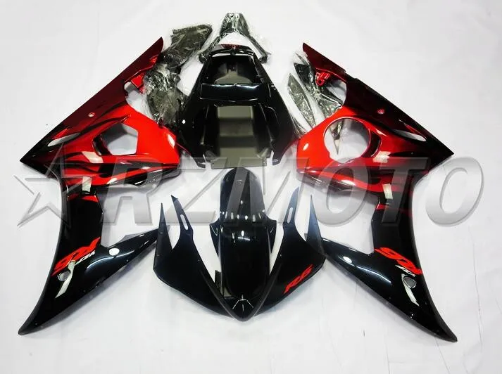 3 бесплатные подарки ABS обтекатель двигателя комплект подходит для YAMAHA YZF-R6 2003 2004 2005 R6 03 04 05 Полный обтекатели цвет красный черный
