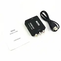 Мини 1080P HDMI VGA адаптер RCA конвертер VGA2AV/конвертер CVBS разъем с аудио для ноутбука ПК для HDTV проектора