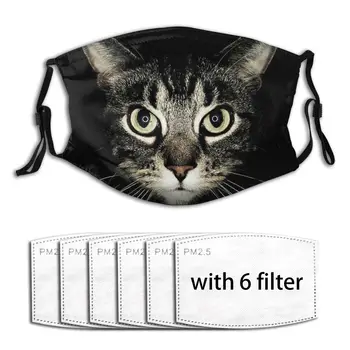 

Cat Face Washable Reusable Anti Dust Face Mask Carbon Filter Nose Mouth Mask Daily Mask Respirator Mouth Cover