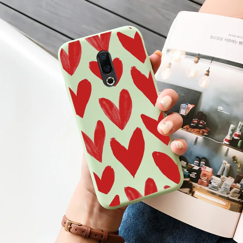 meizu back cover For Meizu 16 16t 16s 16x 16xs Plus Case Cartoon Painted Flower Pattern Shell Silicone Protection Phone Cover meizu phone case with stones Cases For Meizu