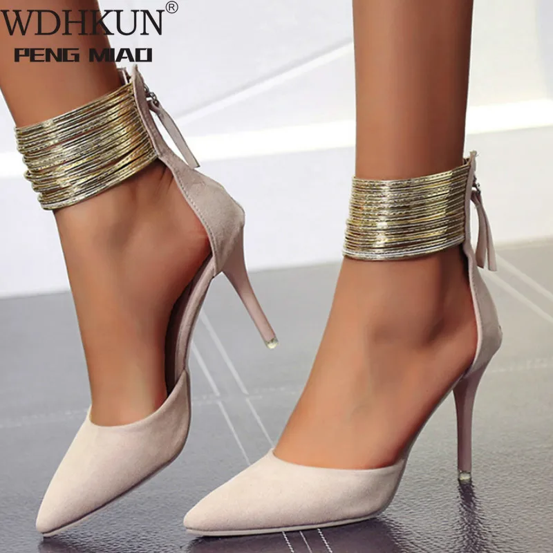  2020 Women Sandals Ankle High Thin Heels Pointed Toe Lace-up Party Wedding Design Summer Shoes | Обувь