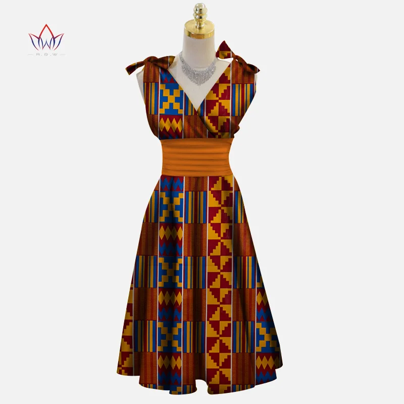 Vestidos африканские платья для женщин Дашики плюс размер модные Африканские Восковые платья с принтом Bazin Riche африканские платья WY3307