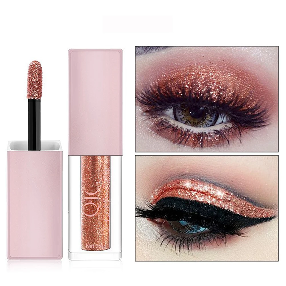 Новые блестящие и мерцающие тени для век жидкие алмазные перламутровые кремовые