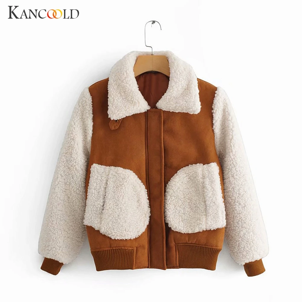 KANCOOLD пальто, зимнее женское теплое пальто из искусственного меха на молнии, парка, верхняя одежда, модные пальто и куртки для женщин 2019AUG15