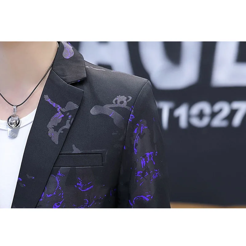 Men Blazer 2019 New Arrival Spring And Autumn Male Leisure Suit Handsome Slim Outerwear Single Button Casual Korean Style X06 Men Blazer 2019 New Arrival Spring And Autumn Male Leisure Suit Handsome Slim Outerwear Single Button Casual Korean Style X06