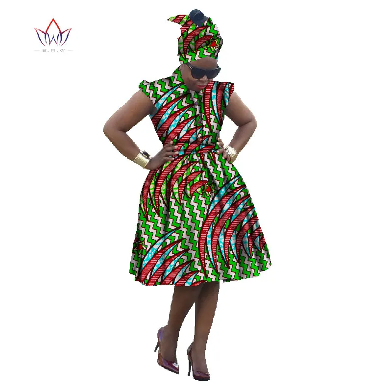 БРВ летнее платье африканские традиционные Дашики для женщина Базен Riche элегантный Африке Воск бальное платье плюс Размеры ни WY448 - Цвет: 8