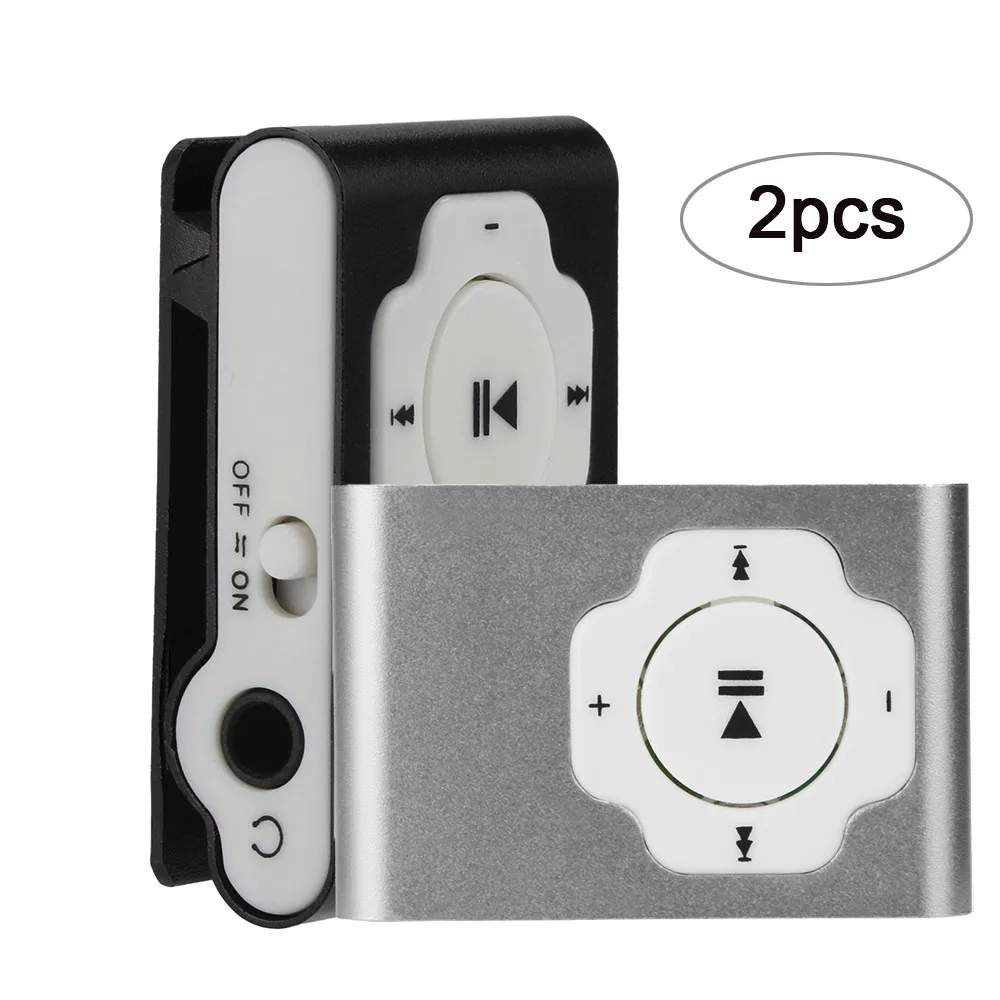 Bluetooth Mp3 mp4 плеер 2 шт портативный мини USB MP3 Поддержка Micro SD TF карта Спорт Музыка