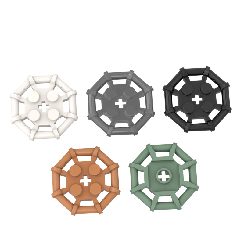 

MOC Compatible Assembles Particles 75937 Modified 2x2 with Bar Frame Octagonal Building Blocks Parts Educational Tech Toys