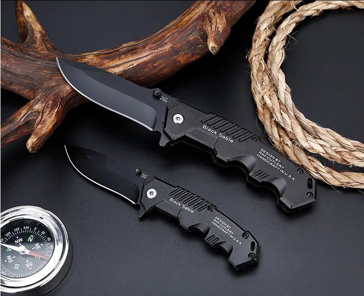 57HRC Folding Knife tactical  Survival Knives Hunting Camping Blade edc multi High hardness military survival knife pocket