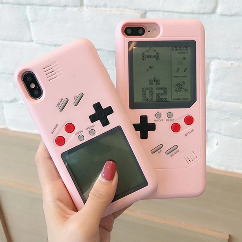 

Decompression game case For IPhone 6 7 8 Plus cover XS MAX Tetris XR personality fun cases For IPhone 11 Pro Max Game Cases