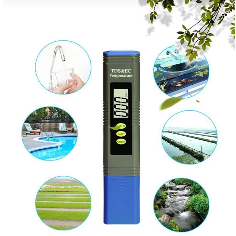 Портативный прибор для измерения уровня PH 2 в 1 шт. ec-метр с прибор для измерения качества воды тестер ph-метр и ATC pH Тесты аквариума воды в бассейне ручка Тип прибор для измерения уровня PH