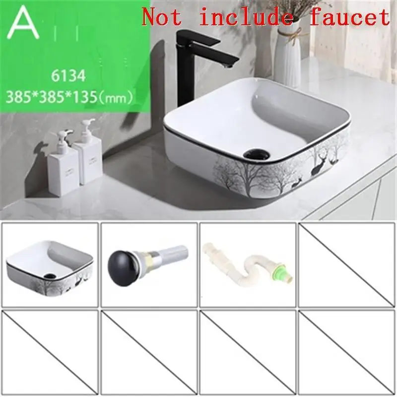 Number 2 Bacia Lavagem Umywalka De Waschbecken Lavandino Sobre Encimera Fregadero туалетный столик для ванной комнаты Lavabo Pia Banheiro раковина умывальник - Цвет: Number 2