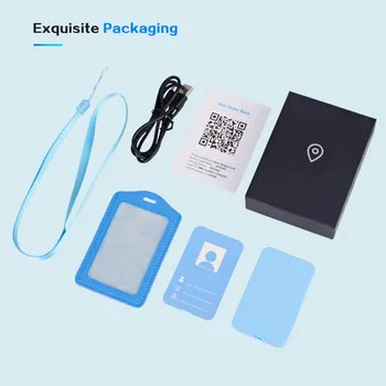 

Smart Anti-lost Tracking Card GPS Tracker Item Finder Locator For Wallet Luggage Support Remote Control And 2-way Audio