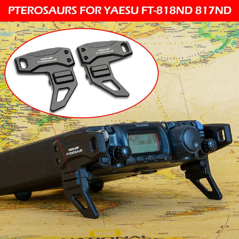 Подставка для ног из алюминиевого сплава pterosours YAESU радиостанция HF Ham WindCamp 817ND FT 817