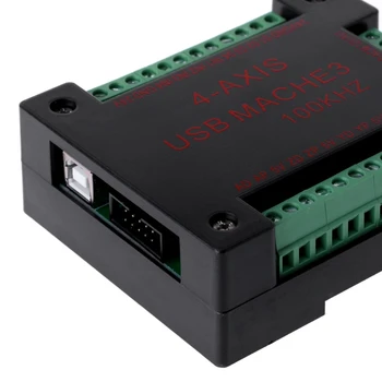 

CNC USB MACH3 100Khz Breakout Board 4 Axis Interface Driver Motion Controller