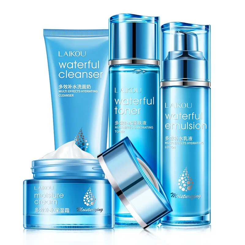 Face Skin Care Set Moisturizing Cream/Emulsion/Cleanser/Toner Anti Aging Wrinkle Repair Whitening Nourshing Facial Beauty |