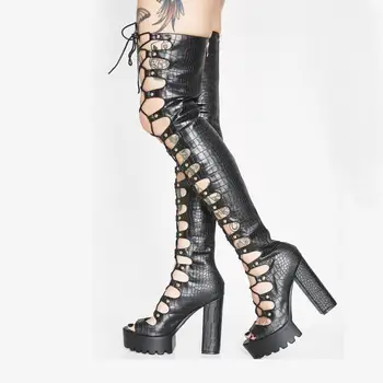 

OllyMurs 2020 new fashion women's shoes Sandals Hollow Rivets