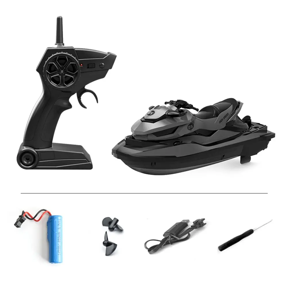 

2.4G 4CH Mini RC High Speed Drift Motorbike Motorcycle Model with Light Kids Robot RC Motorbike Toys Black Gray