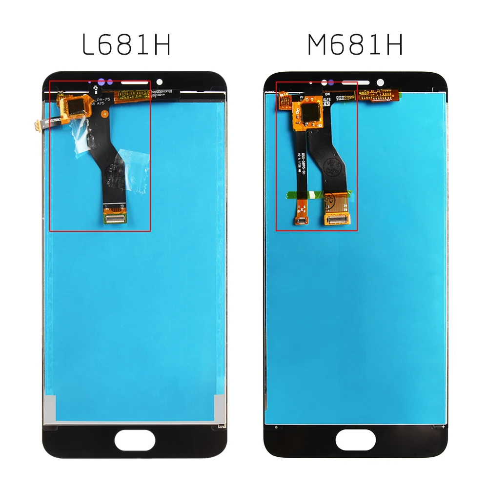 SRJTEK Новый 5 ''ЖК дисплей для MEIZU M3 NOTE ЖК дигитайзер сенсорный экран M681H L681H Pantalla