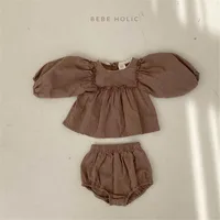 Ensemble de vêtements vintage en dentelle brodée pour filles, combinaison à manches longues printemps-automne pour bébés et tout-petits, tenue pour enfants 2