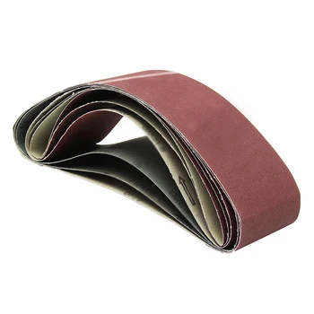 

6Pcs 4 X 36 Sanding Belts Aluminum Oxide 80/120/180/220/320/400 Grits Tool Use