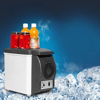 

6L Mini Car Refrigerator Dual Use Beverage Cooler Warmer ABS Portable Outdoor Travel Freezer 12V Universal Refrigerator