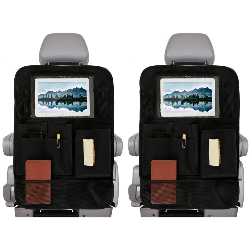 

2pcs Multi-Pocket Car Seat Back Organizer Wool Felt Storage Container Hanging Box Multifunction Vehicle Storage Bag Car-styling
