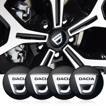 

4pcs 56mm for Dacia Emblem badge Wheel Center Hub Cap Cover Sticker for Dacia Duster Logan Sandero Lodgy Tire Accessories