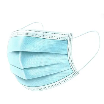 

Practical 100PCS Disposable Mouth Mask Meltblown Non-woven Air Filtration Fabric Dust-proof Anti-fog Protective Mask