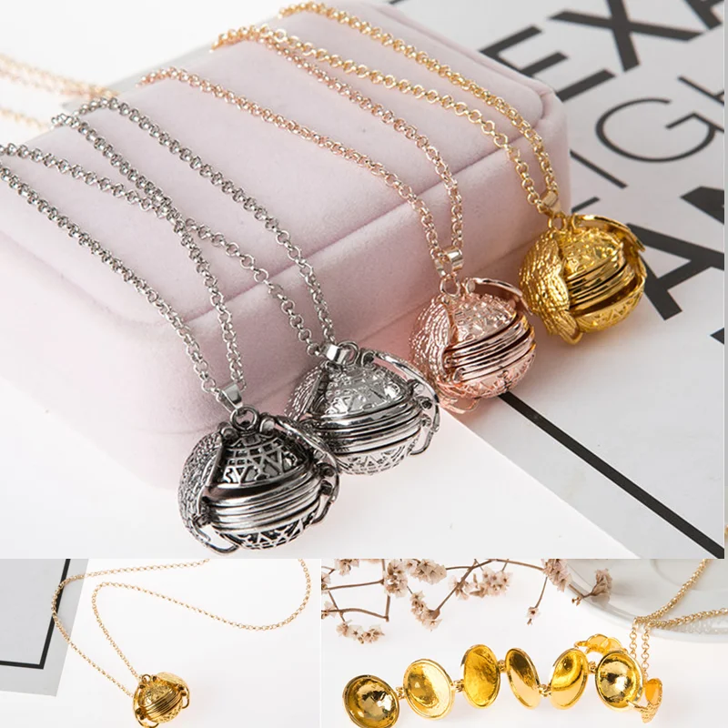 

2019 Magic Photo Pendant Memory Floating Locket Fashion Album Box Necklaces Unisex Necklace Plated Wings Flash Box
